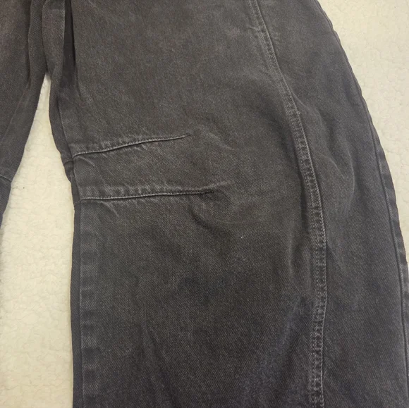 We The Free High-Rise Wide-Leg Jeans in Black - Picture 6 of 10